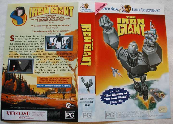 The Iron Giant VHS 1999